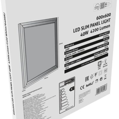 Panel LED 600x600mm 40W 6400K ugradni IP20 Avide LED Slim Panel