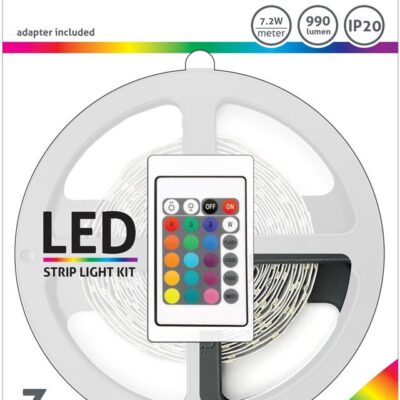 Traka LED 12V 7,2W RGB IP20 L=3m Smart sa daljinskim LED Strip Blister SMD5050 30LED AVIDE