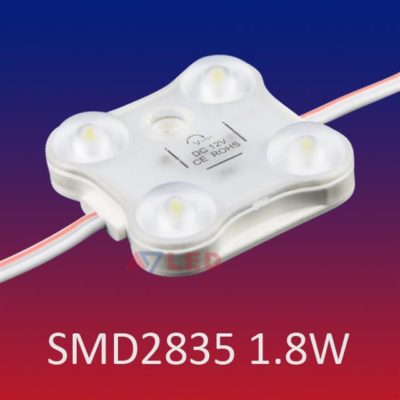 Modul 4 Led DC12V 2W 160° IP67 6500K 180lm (50modula-cca.13m)