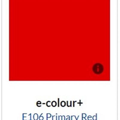 FILTER E-COLOUR+ E106 Primary Red Rosco Roll 1,22m x 7,62m