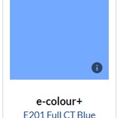 FILTER E-COLOUR+ E201 Full CT Blue Rosco Roll 1.22m x 7.62m