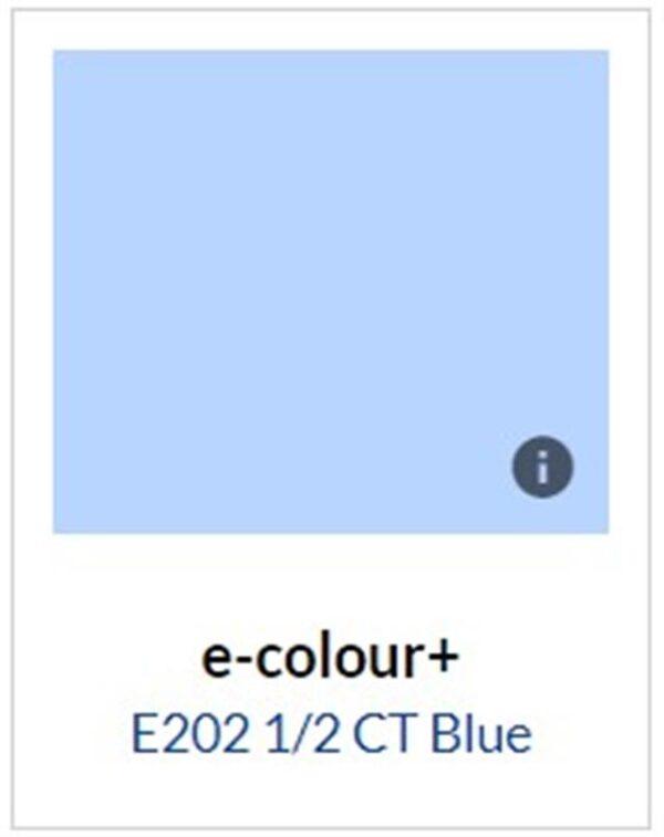 FILTER E-COLOUR+ E202 Half CT Blue Rosco Roll 1.22m x 7.62m