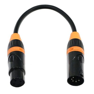 Kabel DMX adapter XLR 3P/ž na 5P/m L=5m 3pin XLR female to 5pin XLR mal FC-XLR-3F5M