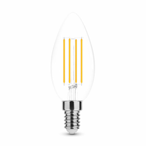 Svijeća Led Fil 4W E14 4000K C35 NoDIM Modee Lighting LED Filament Candle C35 4W 360° (470lm)en)