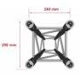 Truss ALU Quatro 290 ravni dužin L=0,25m  QUA29-025 Connection kit included